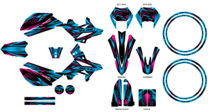 Graphics kit Beta RR 50 Motard 2011-2020 Metal Style | motorcycle stickers | 50cc customization | armysctv