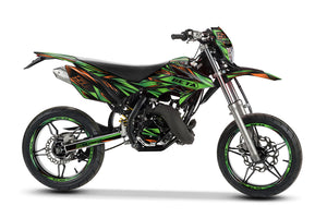 Graphics kit Beta RR 50 Motard 2011-2020 Metal Style | motorcycle stickers | 50cc customization | armysctv