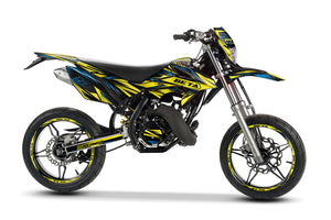 Graphics kit Beta RR 50 Motard 2011-2020 Metal Style | motorcycle stickers | 50cc customization | armysctv