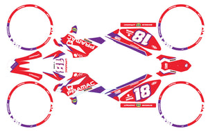 Dekor kit Beta RR 50 Motard 2011-2020 Pramac Racing | Motorradaufkleber | Personalisierung 50cc | armysctv