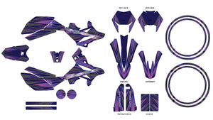 Kit déco Beta RR 50 Motard 2011-2020 Purpink | autocollants moto | personnalisation 50cc | armysctv