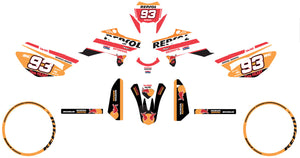 Dekor kit Beta RR 50 Motard 2011-2020 Honda Repsol | Motorradaufkleber | Personalisierung 50cc | armysctv