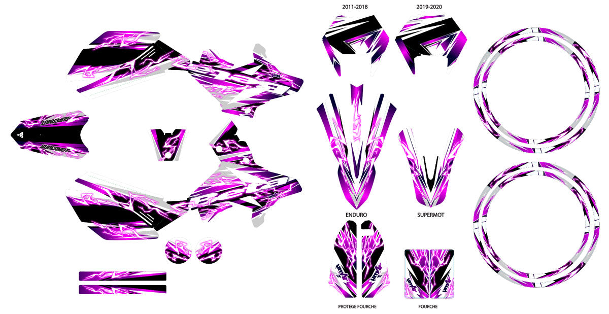 Kit pegatinas Beta RR 50 Motard 2011-2020 Shaker | pegatinas para moto | personalización 50cc | armysctv