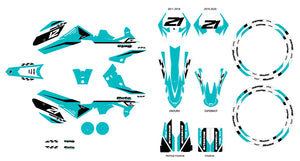 Kit déco Beta RR 50 Motard 2011-2020 Skarp | autocollants moto | personnalisation 50cc | armysctv