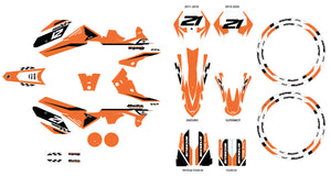 Kit déco Beta RR 50 Motard 2011-2020 Skarp | autocollants moto | personnalisation 50cc | armysctv