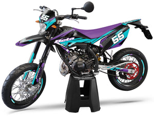 Graphics kit Beta RR 50 Motard 2011-2020 Army Stream | motorcycle stickers | 50cc customization | armysctv