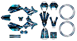 Graphics kit Beta RR 50 Motard 2011-2020 Wheelyz | motorcycle stickers | 50cc customization | armysctv