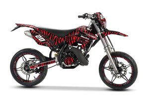 Kit déco Beta RR 50 Motard 2011-2020 Zebra style | autocollants moto | personnalisation 50cc | armysctv