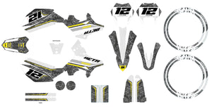 Kit déco Beta RR 50cc Racing 2011-2020 Warfare | autocollants moto | personnalisation 50cc | armysctv