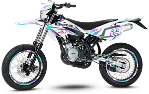 Deko-sett Beta RR 50 Motard 2006-2010 Lys | motorsykkelklistremerker | tilpasning 50cc | armysctv