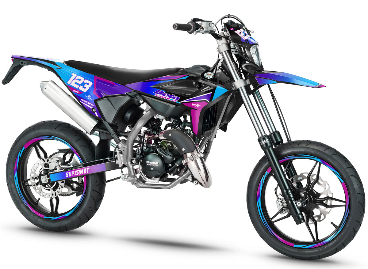 Deko-sett Beta RR 50 Motard 2021-2025 Artisse | motorsykkelklistremerker | tilpasning 50cc | armysctv