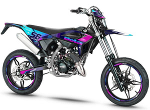 Dekor kit Beta RR 50 Motard 2021-2025 Verrücktes Pink | Motorradaufkleber | Personalisierung 50cc | armysctv