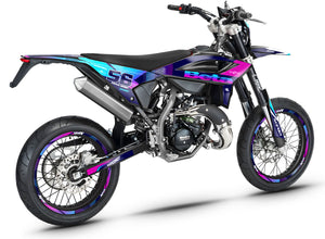 Dekor kit Beta RR 50 Motard 2021-2025 Verrücktes Pink | Motorradaufkleber | Personalisierung 50cc | armysctv