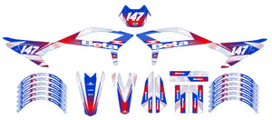 Dekor kit Beta RR 50 Motard 2021-2025 Armee Frankreich | Motorradaufkleber | Personalisierung 50cc | armysctv