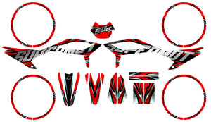Graphics kit Beta RR 50 Motard 2021-2025 Illuzion | motorcycle stickers | 50cc customization | armysctv