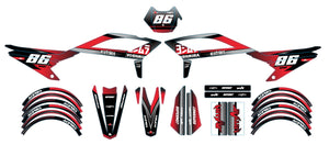 Dekor kit Beta RR 50 Motard 2021-2025 Yoshi | Motorradaufkleber | Personalisierung 50cc | armysctv