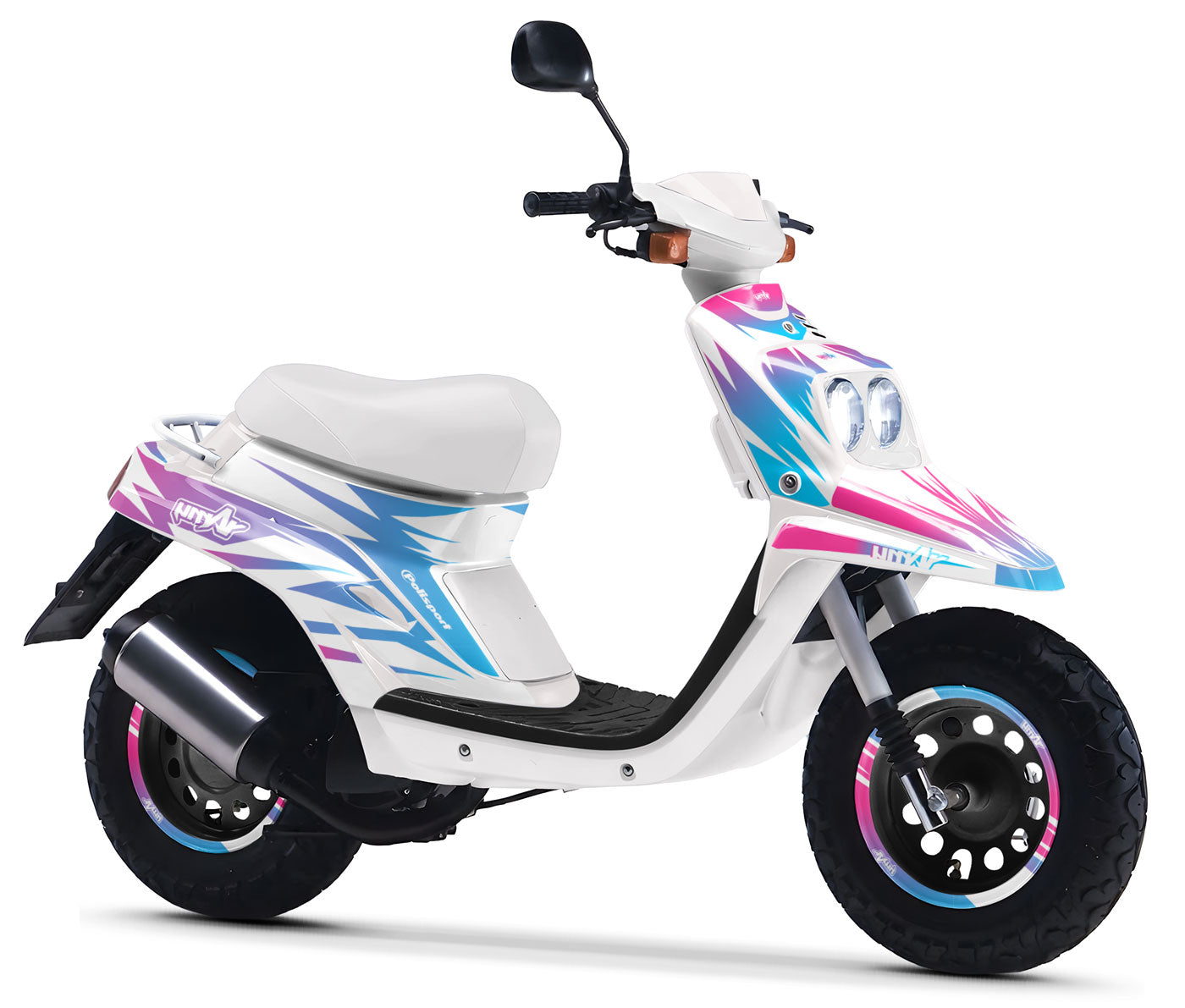 Stickers MBK 51 Withe Horse - Super Fabrique Stickers MBK 51 Withe Horse - Super Fabrique
