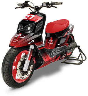 Dekor kit MBK Booster RX BCD/Yamaha BW's RX BCD Siebte | Motorradaufkleber | Personalisierung 50cc | armysctv