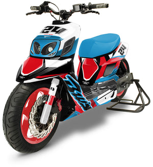 Dekor kit MBK Booster RX BCD/Yamaha BW's RX BCD Einsamkeit | Motorradaufkleber | Personalisierung 50cc | armysctv