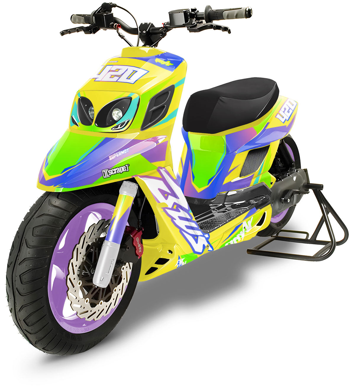Kit pegatinas MBK Booster RX BCD/Yamaha BW's RX BCD Valentino | pegatinas para moto | personalización 50cc | armysctv