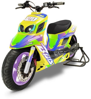 Dekor kit MBK Booster RX BCD/Yamaha BW's RX BCD Valentino | Motorradaufkleber | Personalisierung 50cc | armysctv