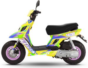 Dekor kit MBK Booster RX BCD/Yamaha BW's RX BCD Valentino | Motorradaufkleber | Personalisierung 50cc | armysctv