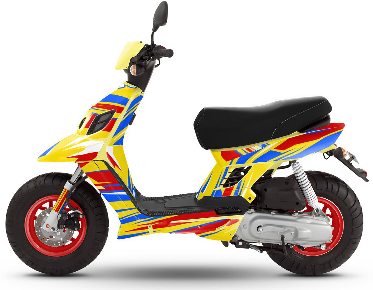 Kit déco MBK Booster RX BCD/Yamaha BW's RX BCD Vintage | autocollants moto | personnalisation 50cc | armysctv