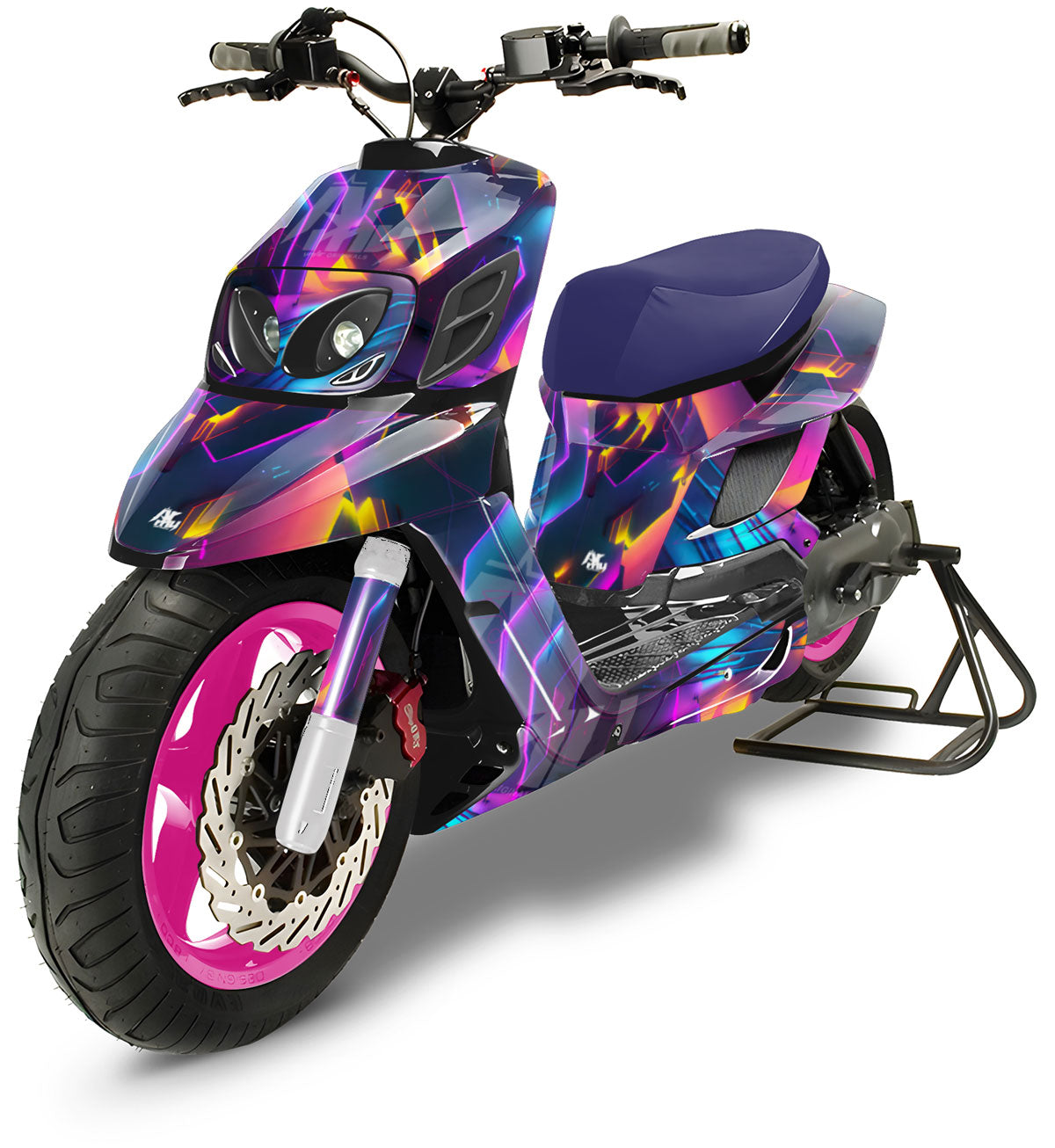 Kit pegatinas MBK Booster RX BCD/Yamaha BW's RX BCD Neon | pegatinas para moto | personalización 50cc | armysctv