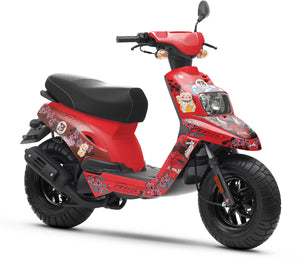 50cc Graphics kit MBK Booster / Yamaha BW's 2004-2018 Arigato | motorcycle stickers | 50cc customization | armysctv