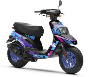Kit déco 50cc MBK Booster / Yamaha BW's 2004-2018 Artisse | autocollants moto | personnalisation 50cc | armysctv