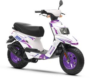 Kit pegatinas 50cc MBK Booster / Yamaha BW's 2004-2018 Luz fría | pegatinas para moto | personalización 50cc | armysctv