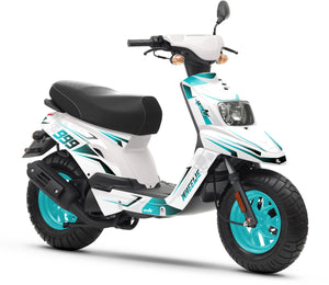Kit pegatinas 50cc MBK Booster / Yamaha BW's 2004-2018 Luz fría | pegatinas para moto | personalización 50cc | armysctv