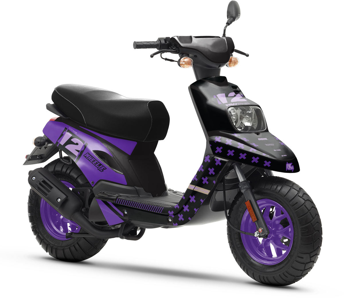 Dekor kit 50cc MBK Booster / Yamaha BW's 2004-2018 Crosspower | Motorradaufkleber | Personalisierung 50cc | armysctv
