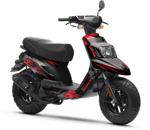 50cc Graphics kit MBK Booster / Yamaha BW's 2004-2018 Dark cold | motorcycle stickers | 50cc customization | armysctv
