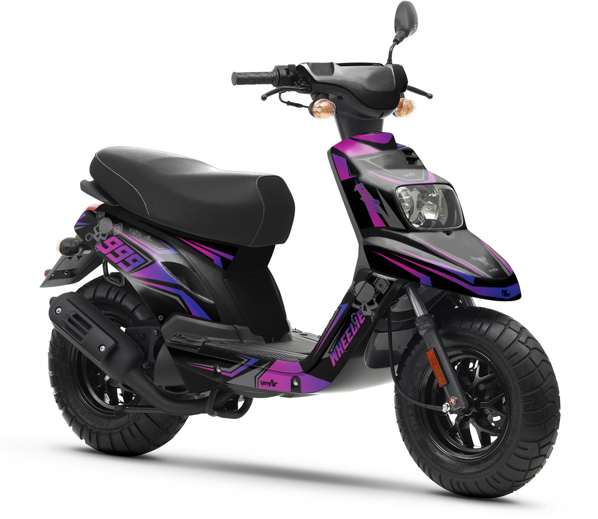 Kit déco 50cc MBK Booster / Yamaha BW's 2004-2018 Dark cold | autocollants moto | personnalisation 50cc | armysctv