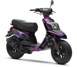 50cc Graphics kit MBK Booster / Yamaha BW's 2004-2018 Dark cold | motorcycle stickers | 50cc customization | armysctv