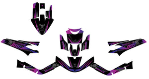 50cc Graphics kit MBK Booster / Yamaha BW's 2004-2018 Dark cold | motorcycle stickers | 50cc customization | armysctv