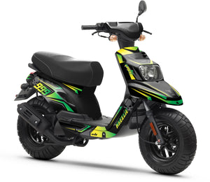 50cc Graphics kit MBK Booster / Yamaha BW's 2004-2018 Dark cold | motorcycle stickers | 50cc customization | armysctv