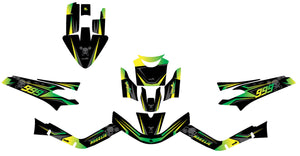 50cc Graphics kit MBK Booster / Yamaha BW's 2004-2018 Dark cold | motorcycle stickers | 50cc customization | armysctv