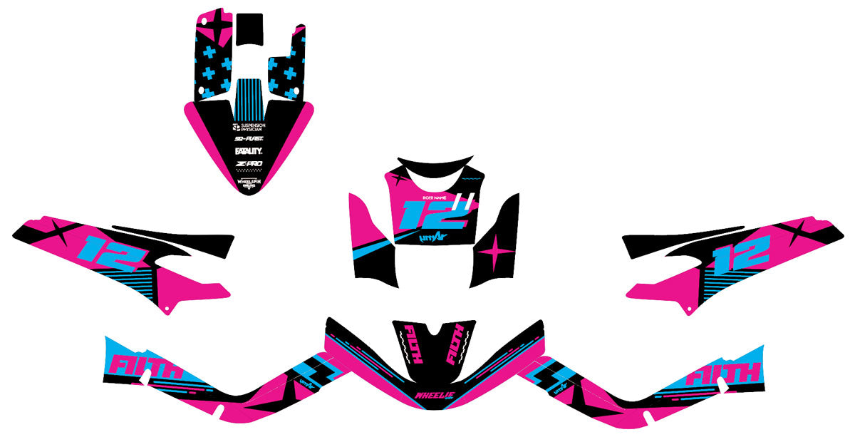 Kit déco 50cc MBK Booster / Yamaha BW's 2004-2018 Filth | autocollants moto | personnalisation 50cc | armysctv