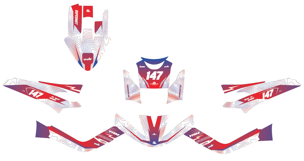 Kit déco 50cc MBK Booster / Yamaha BW's 2004-2018 France | autocollants moto | personnalisation 50cc | armysctv