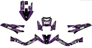 Dekor kit 50cc MBK Booster / Yamaha BW's 2004-2018 Frost | Motorradaufkleber | Personalisierung 50cc | armysctv