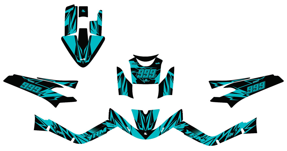 Dekor kit 50cc MBK Booster / Yamaha BW's 2004-2018 Achte | Motorradaufkleber | 50cc Personalisierung | armysctv