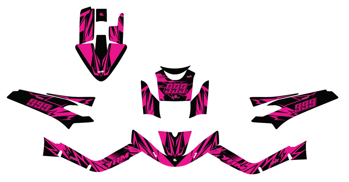 Dekor kit 50cc MBK Booster / Yamaha BW's 2004-2018 Achte | Motorradaufkleber | 50cc Personalisierung | armysctv