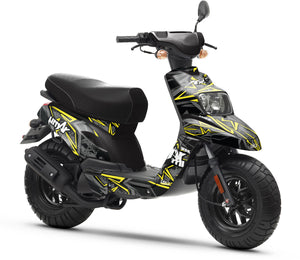 50cc Graphics kit MBK Booster / Yamaha BW's 2004-2018 Redrum | motorcycle stickers | 50cc customization | armysctv