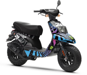 Dekor kit 50cc MBK Booster / Yamaha BW's 2004-2018 Wirbel | Motorradaufkleber | Personalisierung 50cc | armysctv