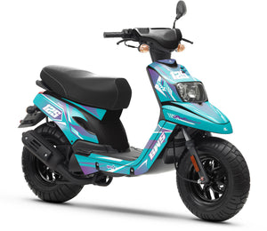 Dekor kit 50cc MBK Booster / Yamaha BW's 2004-2018 MX Sky | Motorradaufkleber | Personalisierung 50cc | armysctv