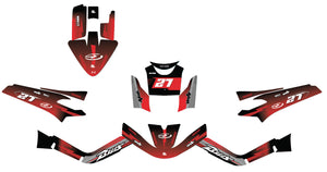 Dekor kit 50cc MBK Booster / Yamaha BW's 2004-2018 Siebte | Motorradaufkleber | Personalisierung 50cc | armysctv