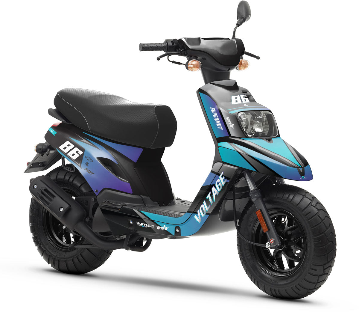 Kit déco 50cc MBK Booster / Yamaha BW's 2004-2018 Yoshi | autocollants moto | personnalisation 50cc | armysctv