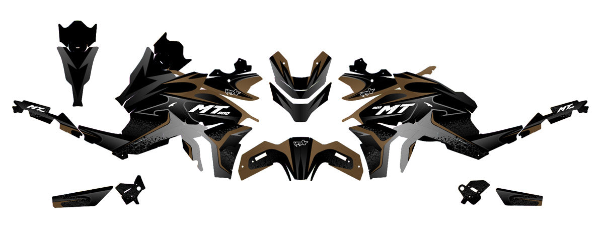 Dekor kit CF Moto 800 MT Explore / Sport+ 2023-2026 Brownie